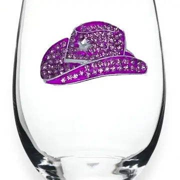 Jeweled Wine Glass (assorted options)