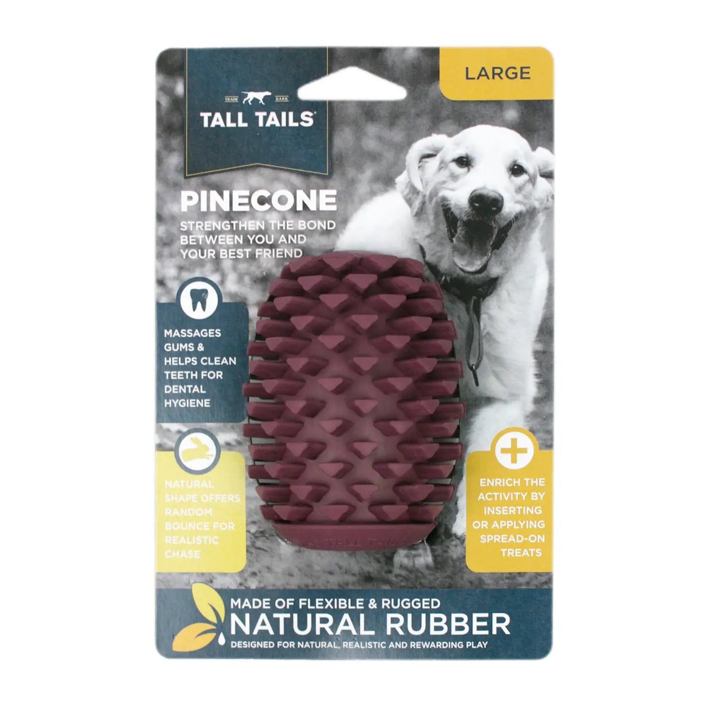 Tall Tails Rubber Pinecone Toy