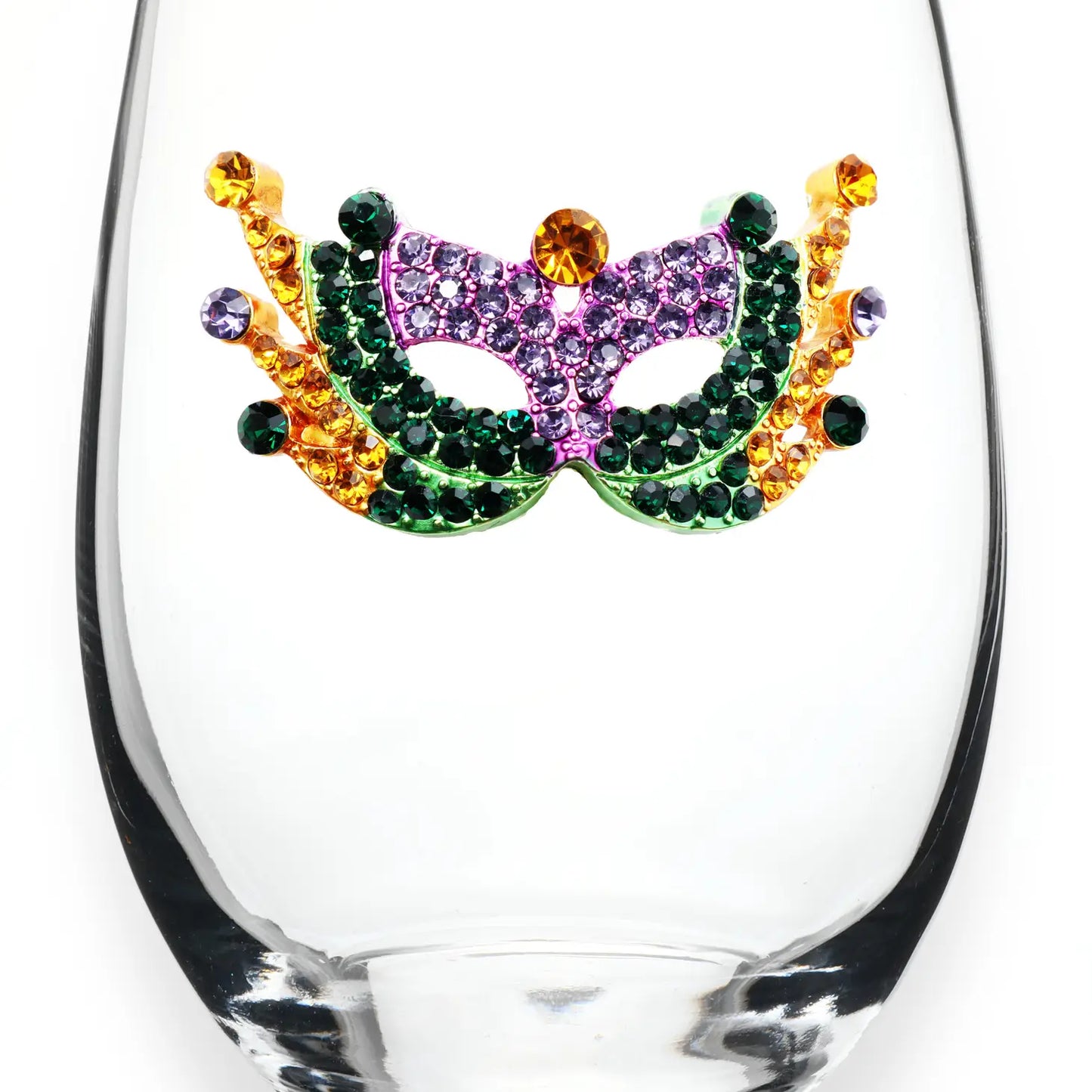 Jeweled Wine Glass (assorted options)