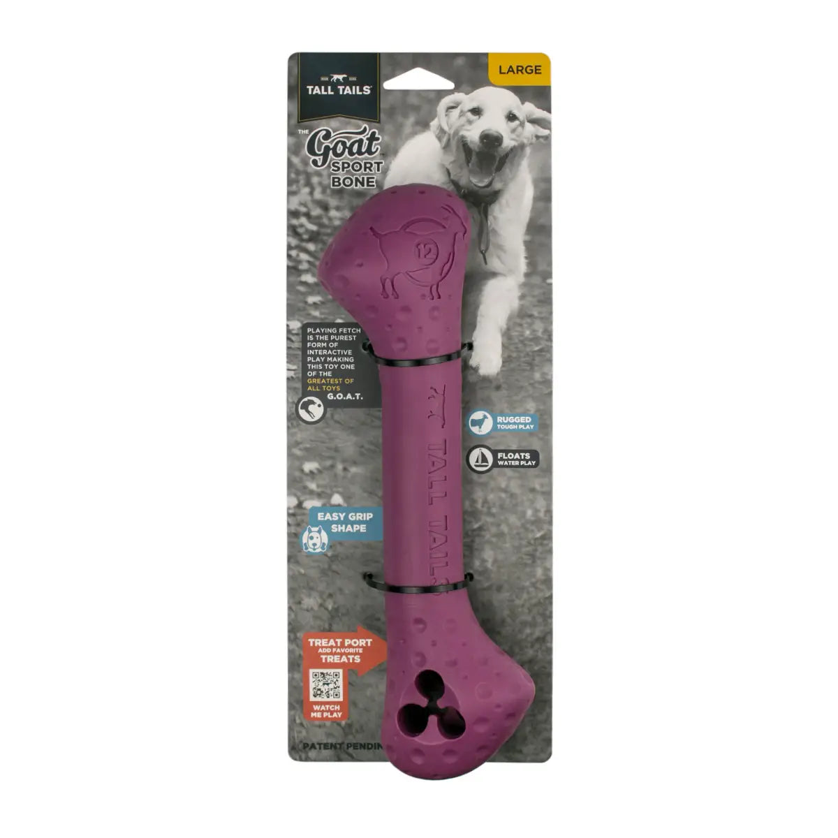 Tall Tails Goat Sport Bone Dog Toy