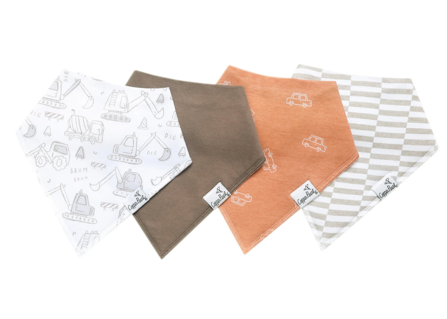 Copper Pearl Bandana Drool Bib Sets (various prints)