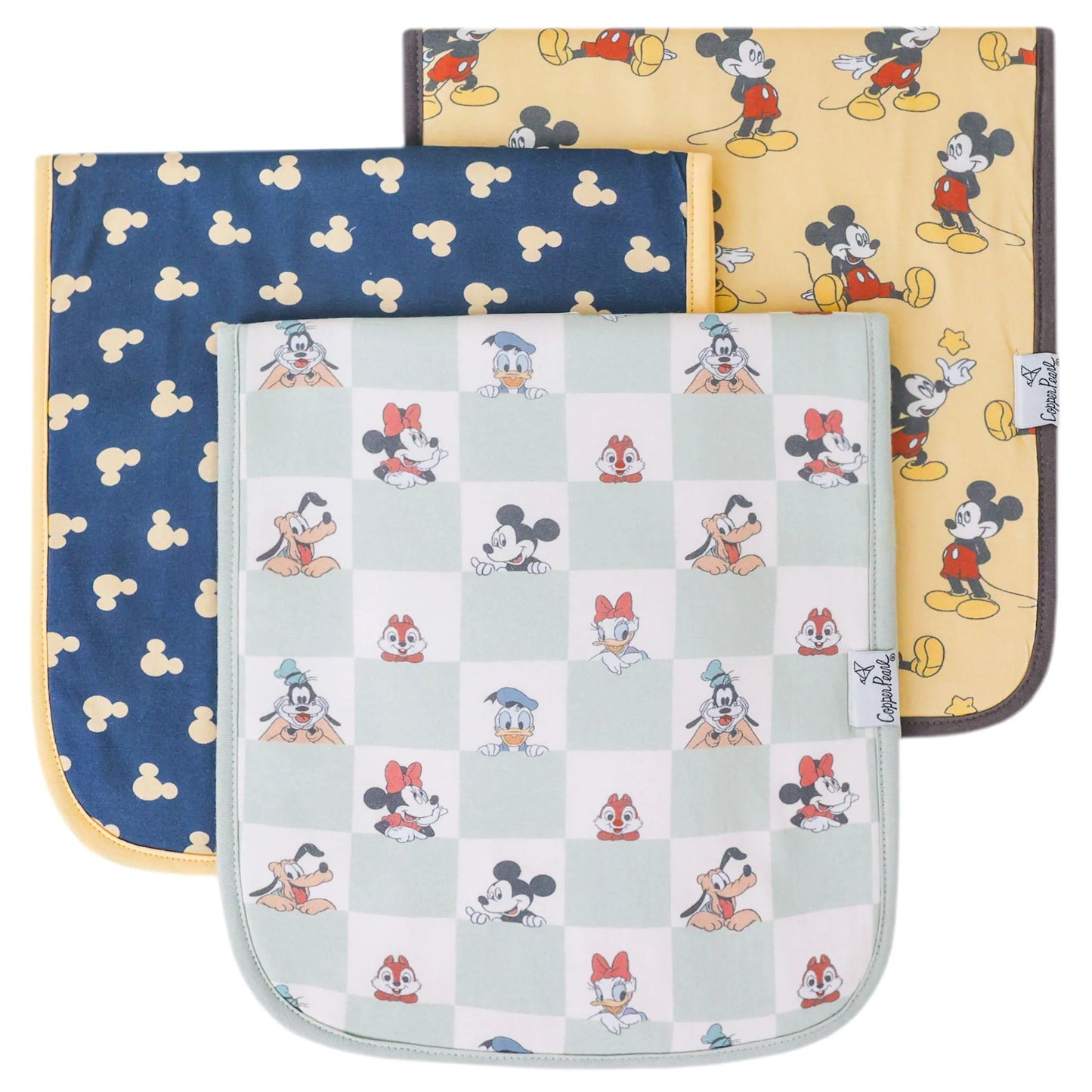 Copper Pearl Burp Cloth Sets (various prints)