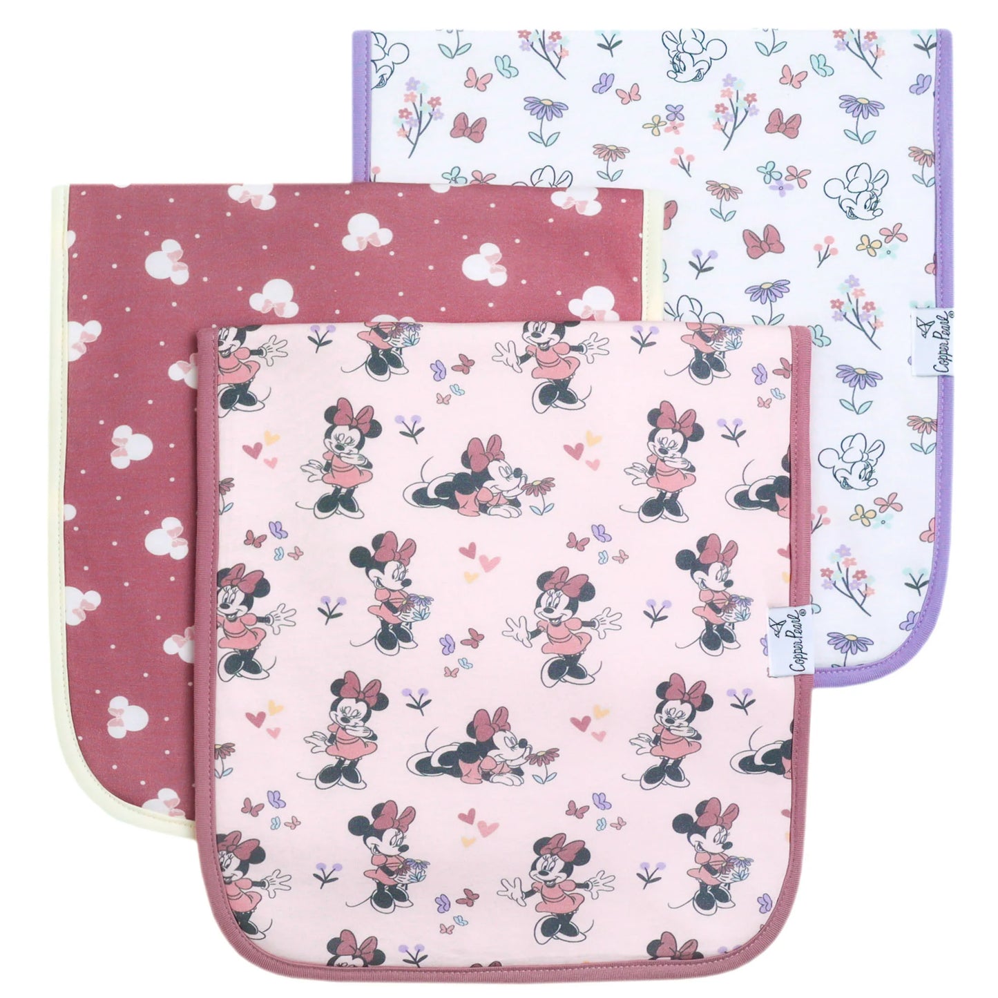 Copper Pearl Burp Cloth Sets (various prints)