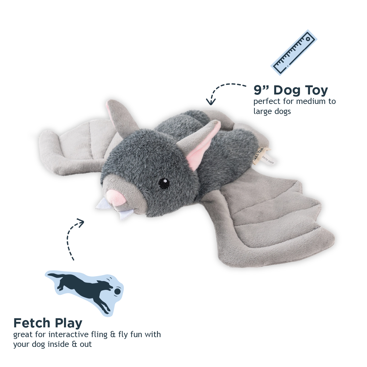 Tall Tails Bat Fling and Fetch Toy