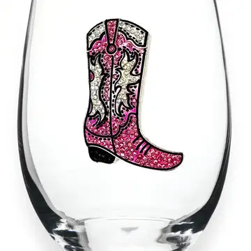Jeweled Wine Glass (assorted options)