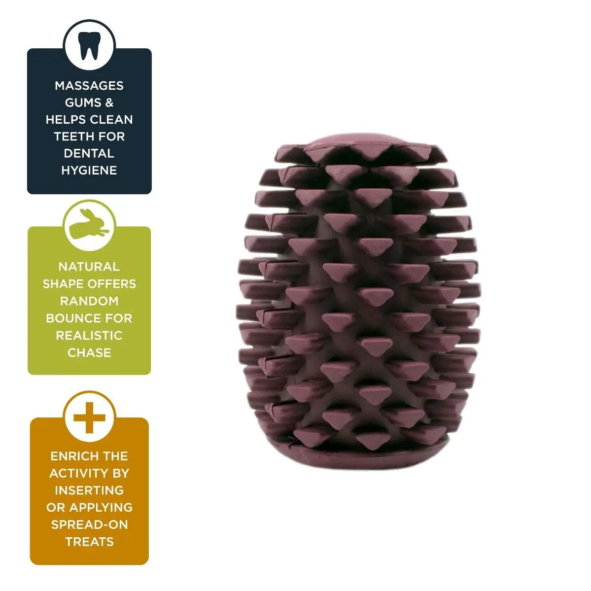 Tall Tails Rubber Pinecone Toy