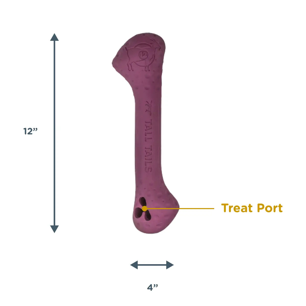 Tall Tails Goat Sport Bone Dog Toy
