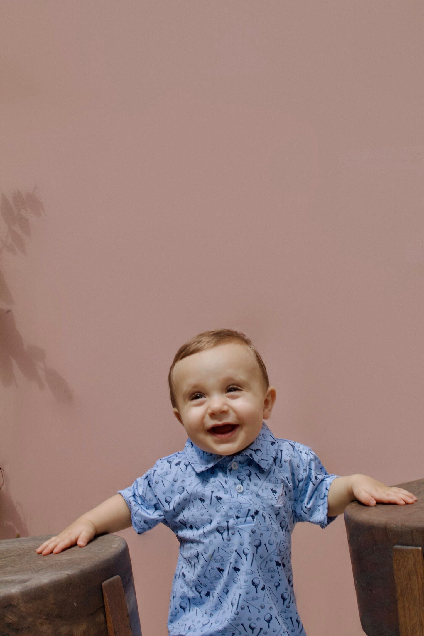 Banksy Golf Print Collared Romper