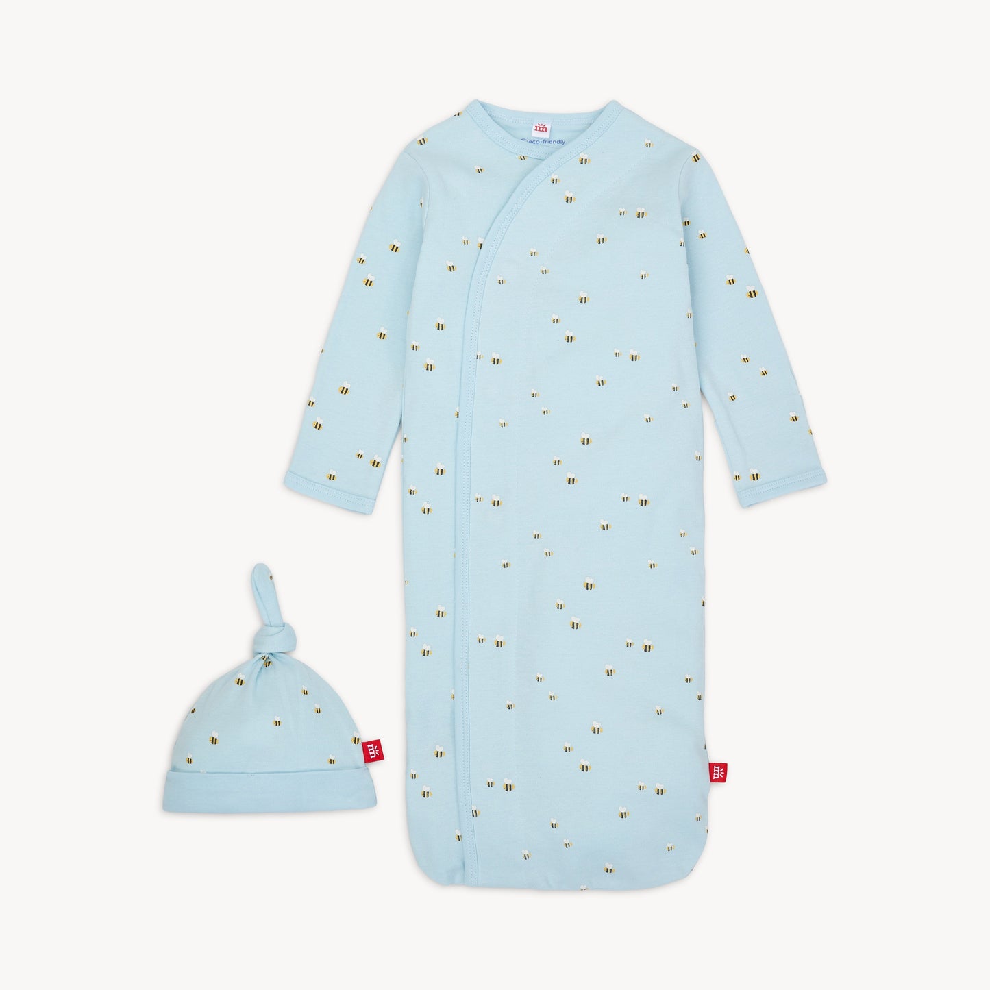 Honey Hill Organic Cotton Gown & Hat- Magnetic Me
