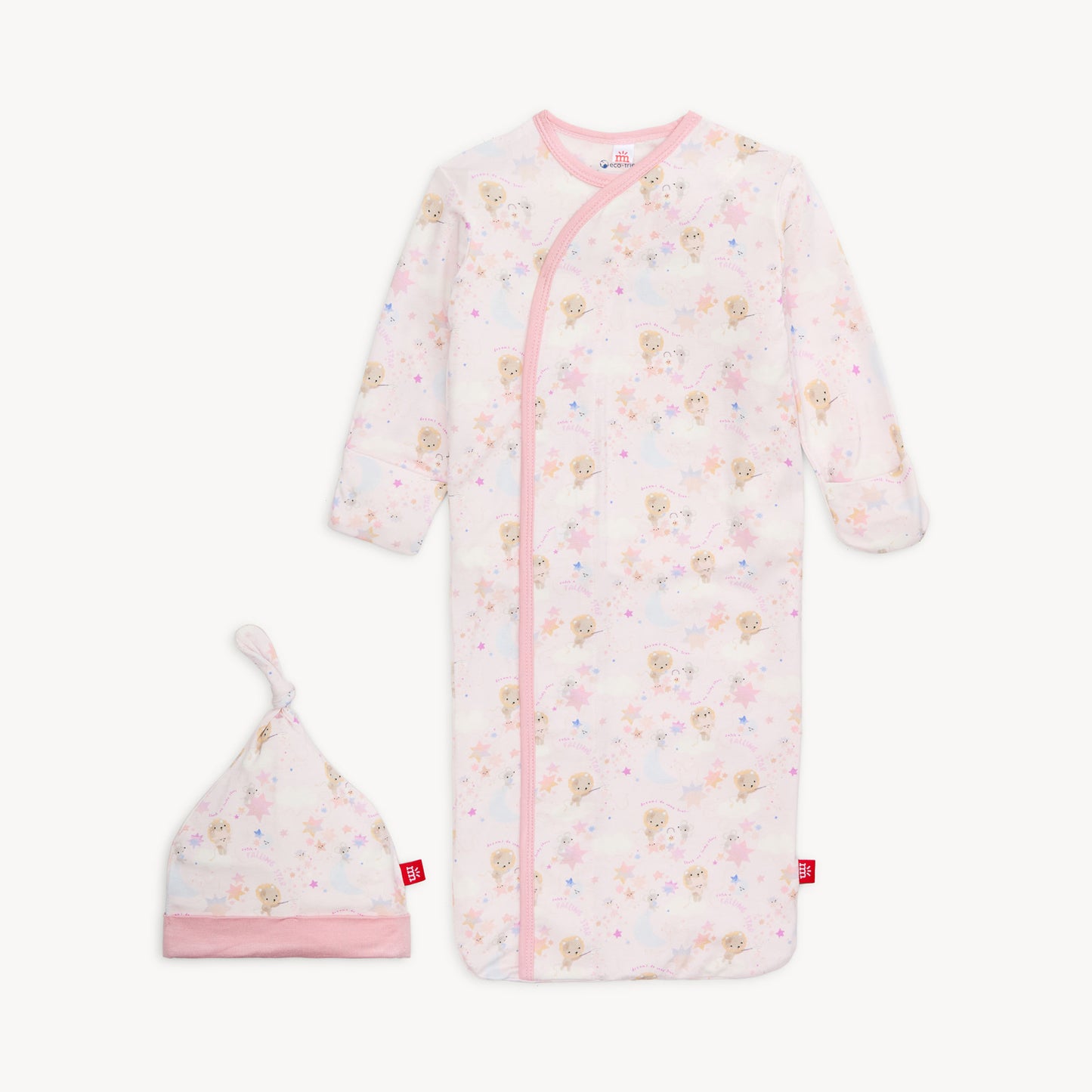 Star Catcher Modal Gown w/ Ruffles + Hat (NB-3M)