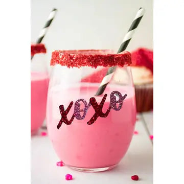 Jeweled Wine Glass (assorted options)