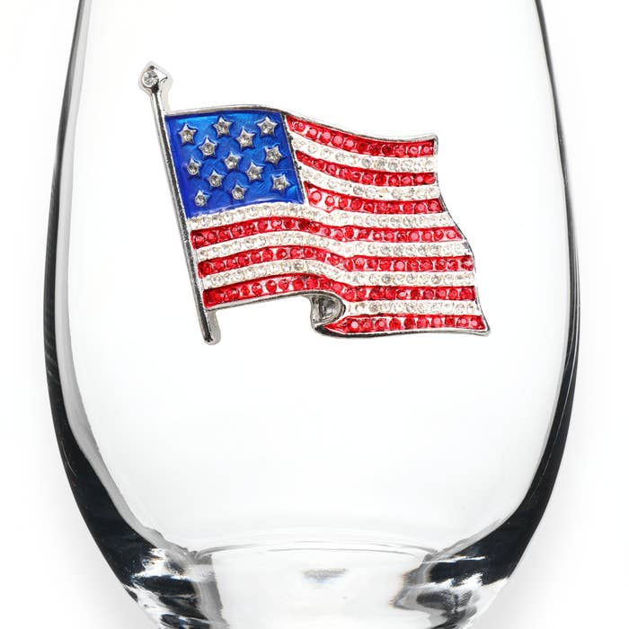 Jeweled Wine Glass (assorted options)
