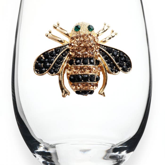 Jeweled Wine Glass (assorted options)