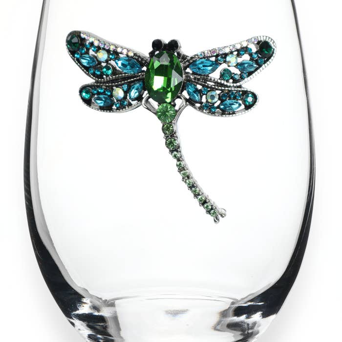 Jeweled Wine Glass (assorted options)