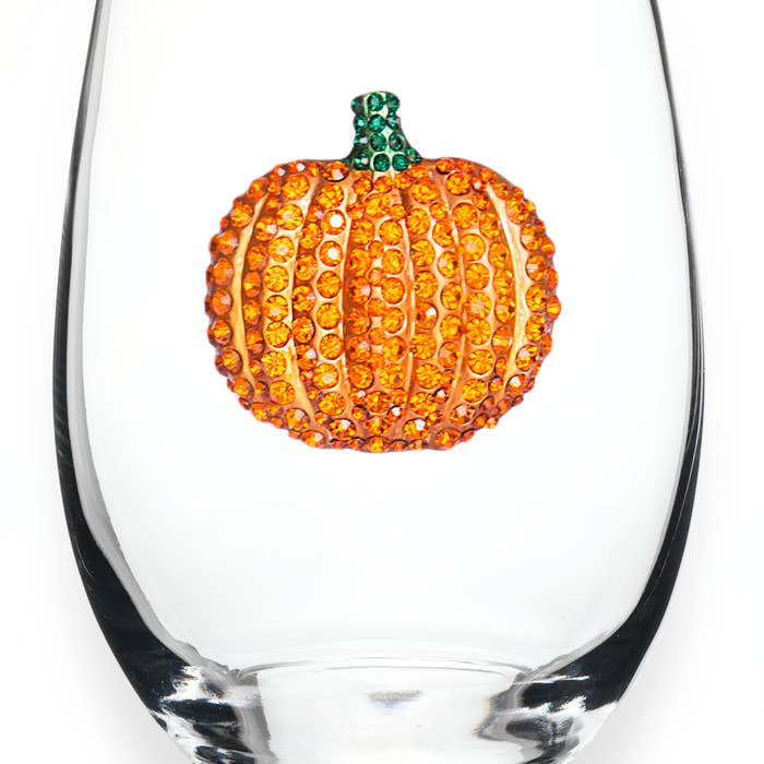 Jeweled Wine Glass (assorted options)