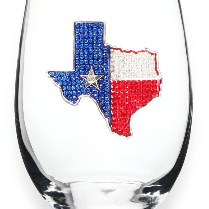 Jeweled Wine Glass (assorted options)