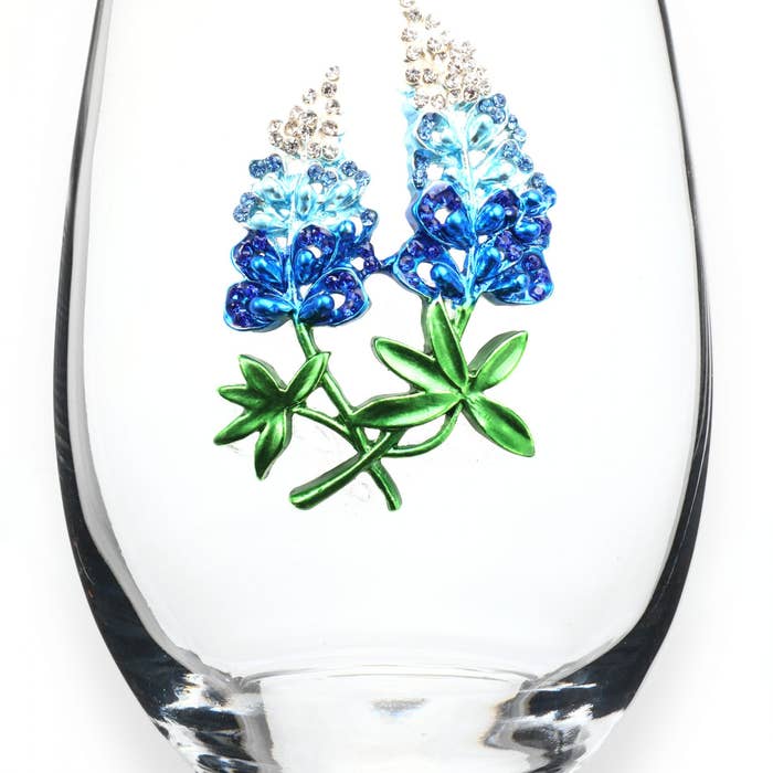 Jeweled Wine Glass (assorted options)