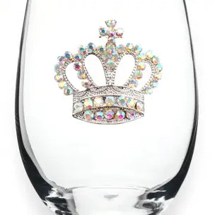 Jeweled Wine Glass (assorted options)