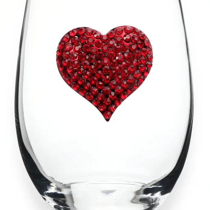 Jeweled Wine Glass (assorted options)