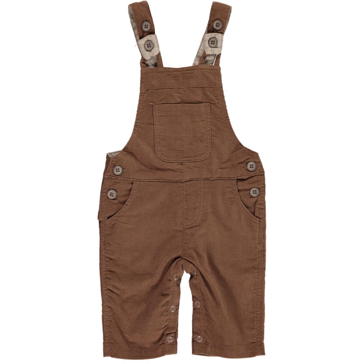 Brown Harrison Cord Overalls