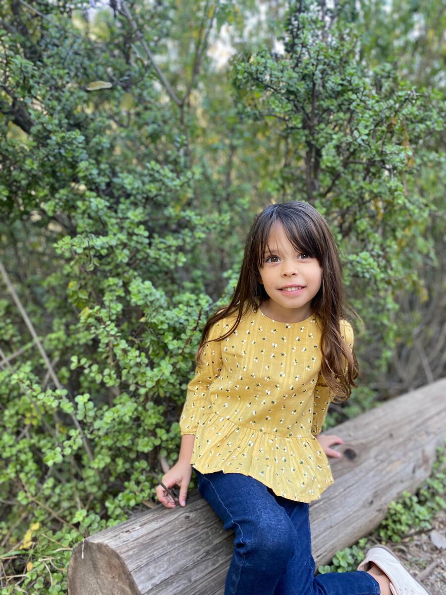 Vignette- Mustard Flower Blouse