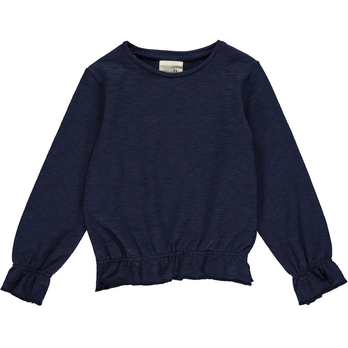 Vignette- Navy Blouse