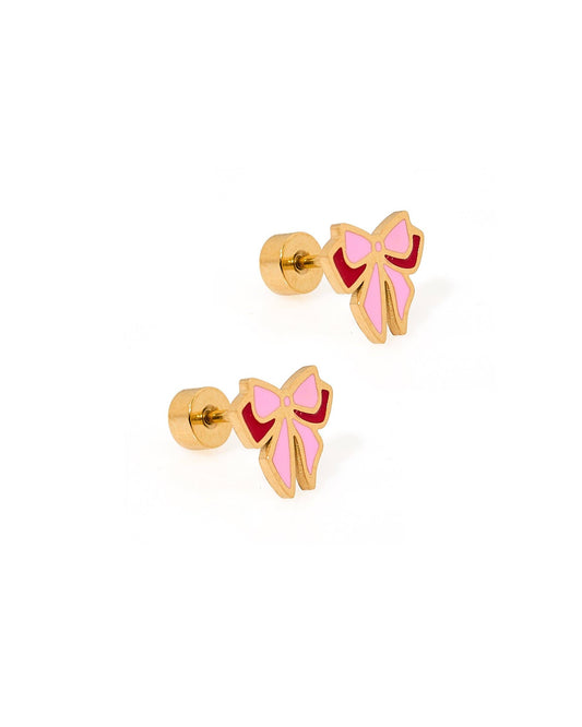 Screwback Stud Earrings - Collins Bow