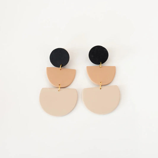 Worthy Co Taos Black+Tan Earring