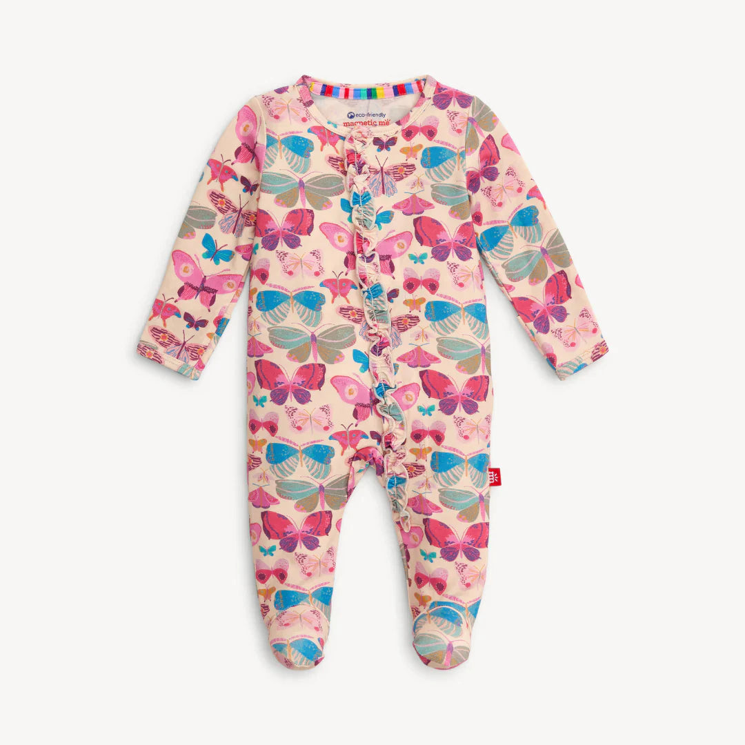 All A-Flutter Ruffle Footie- Magnetic Me