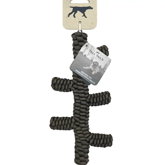 Tall Tails Brown Braided Stick Toy - 9"