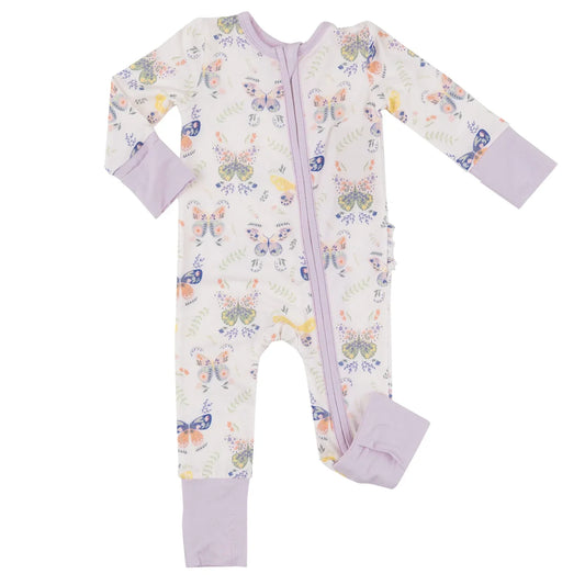 Botany Butterflies- Two Way Convertible Zipper Pajamas