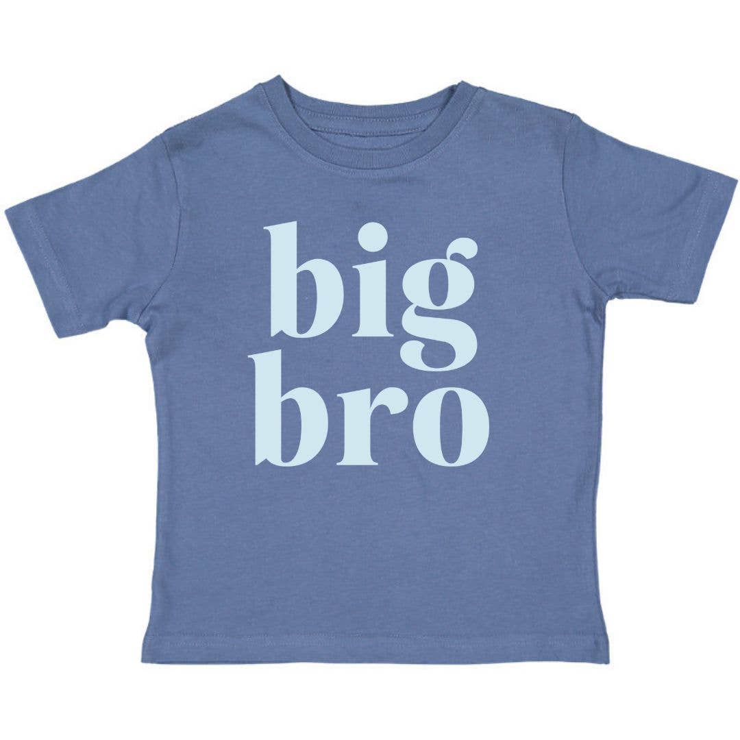 Big Bro Short Sleeve Shirt - Pregnancy Announcement - Family: 7/8Y