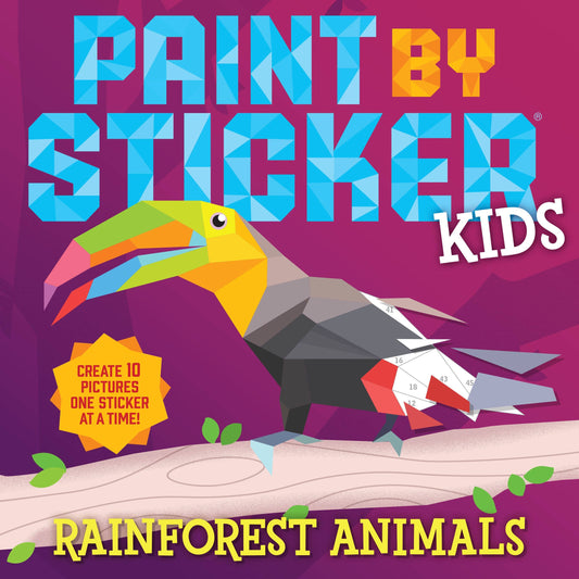 Rainforest Animals Paint by Sticker Kids