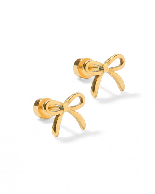 Screwback Stud Earrings - Sadie - Gold