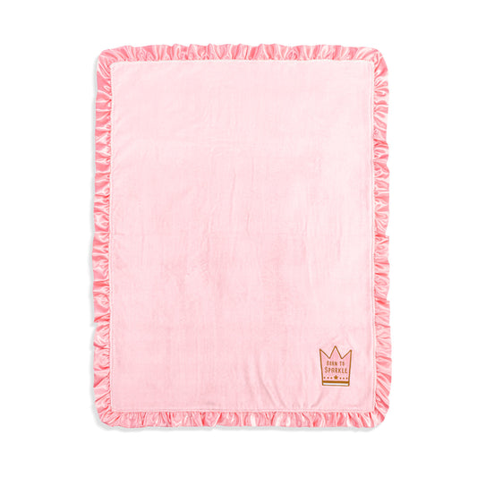 Born to Sparkle Pink Blanket