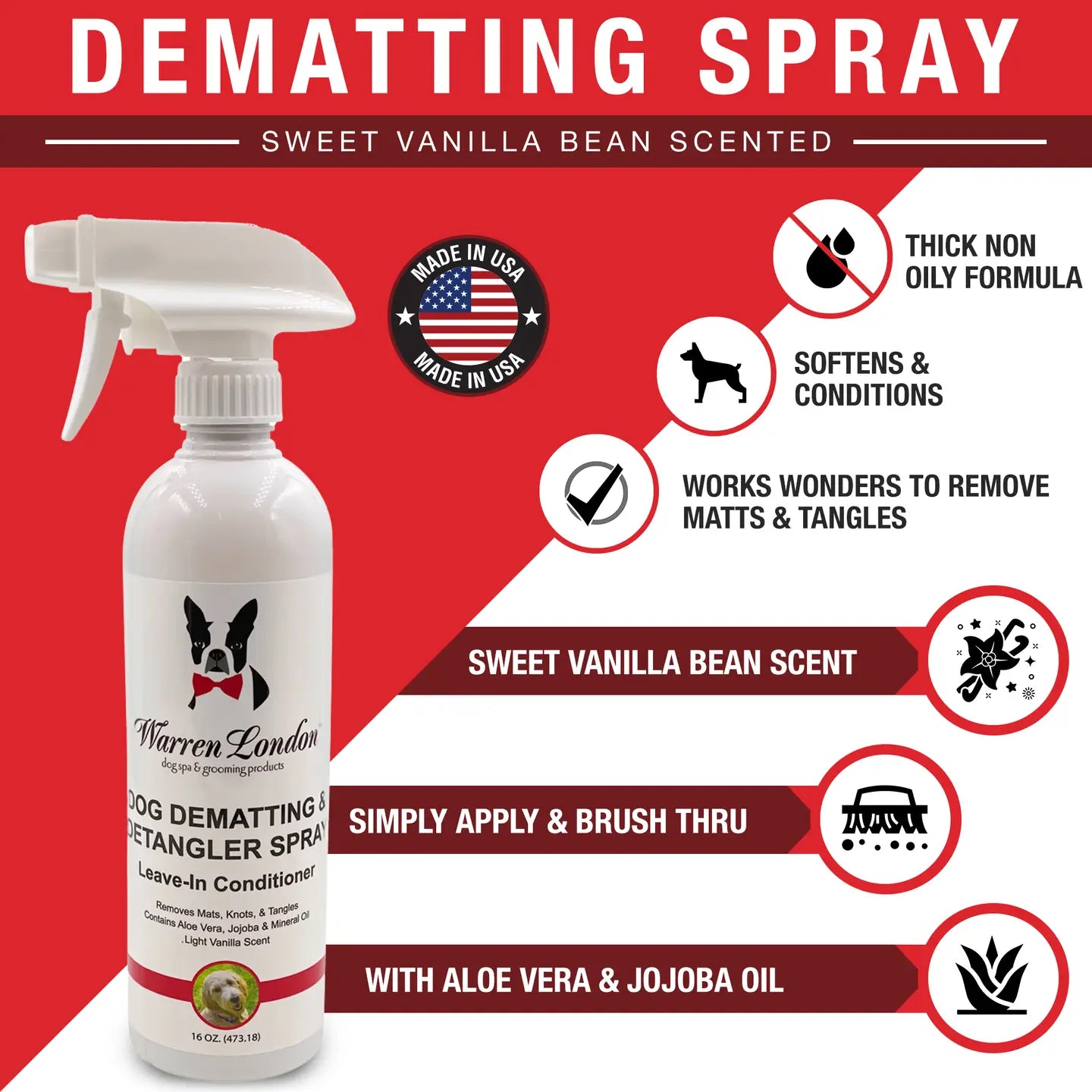 Dog Dematting & Detangler Spray