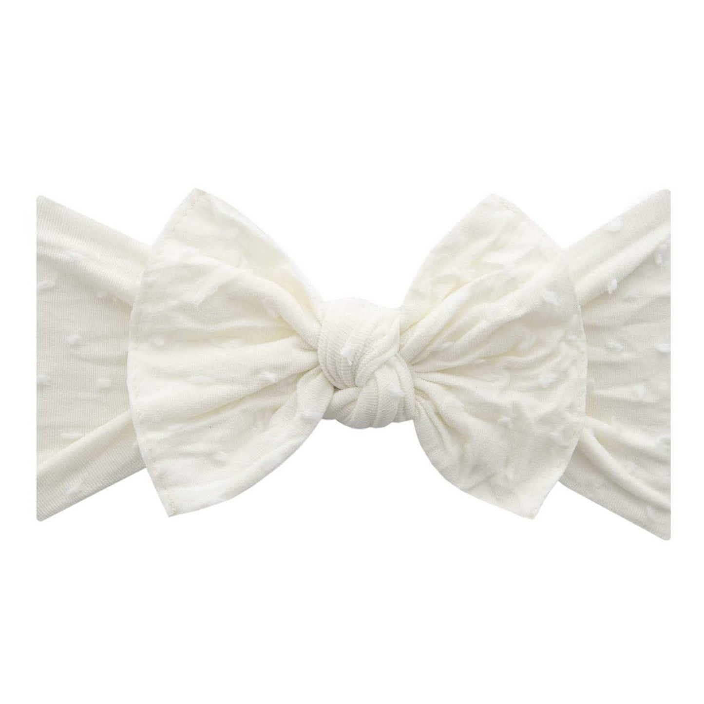 Baby Bling® Shabby Dot Knot: Royal/White dot