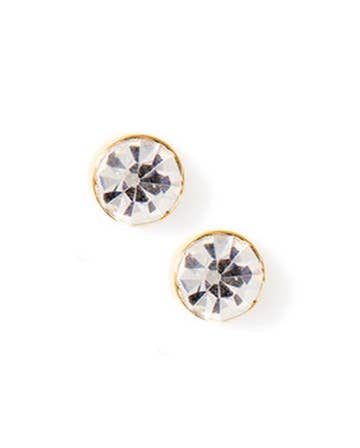 Screwback Stud Earrings - Juliet - Clear - 5mm