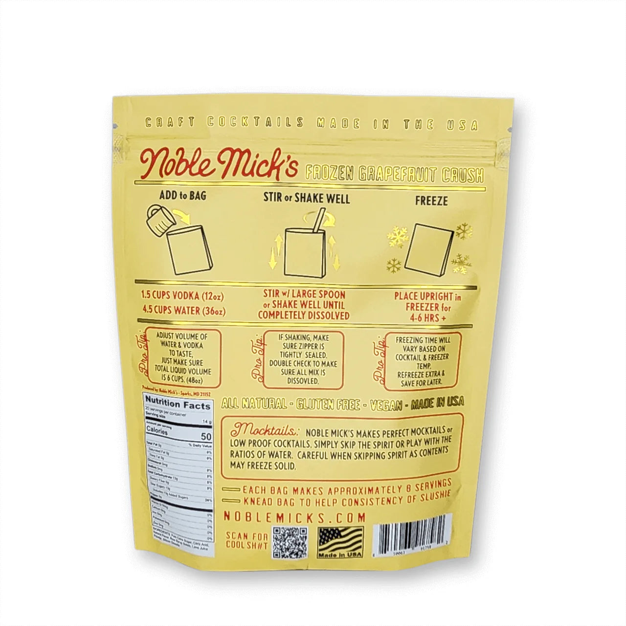 Noble Mick's Frozen Cocktails