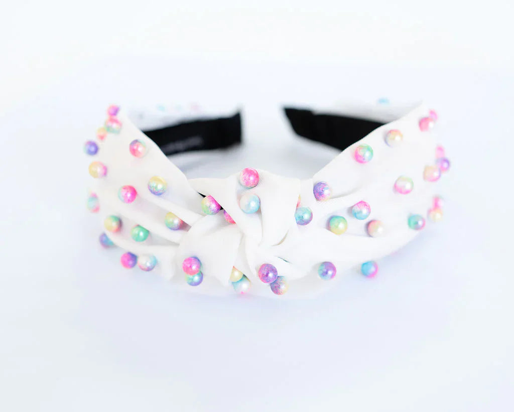 Rainbow Pearl Headband for Kids