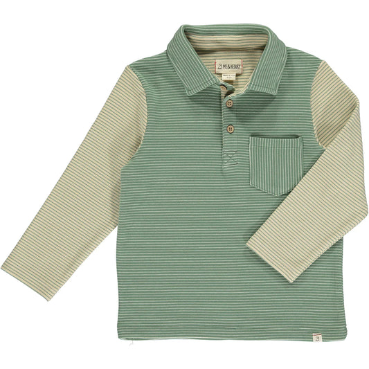 Green/Sage Arms Collared Shirt