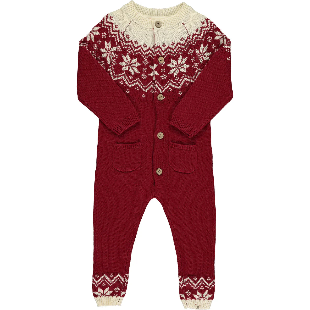 Red Fairisle Romper