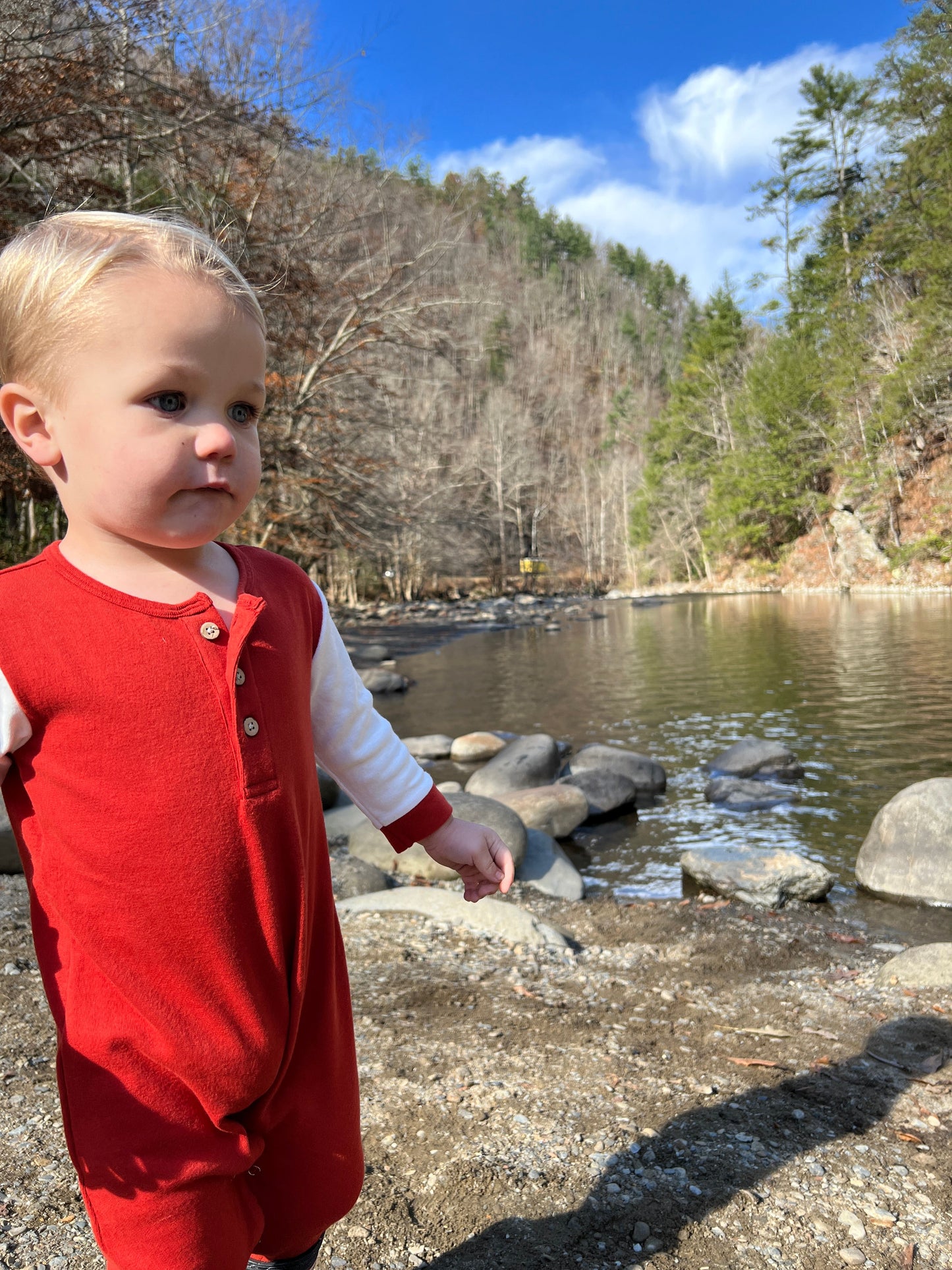 Pumpkin Estill Raglan Romper