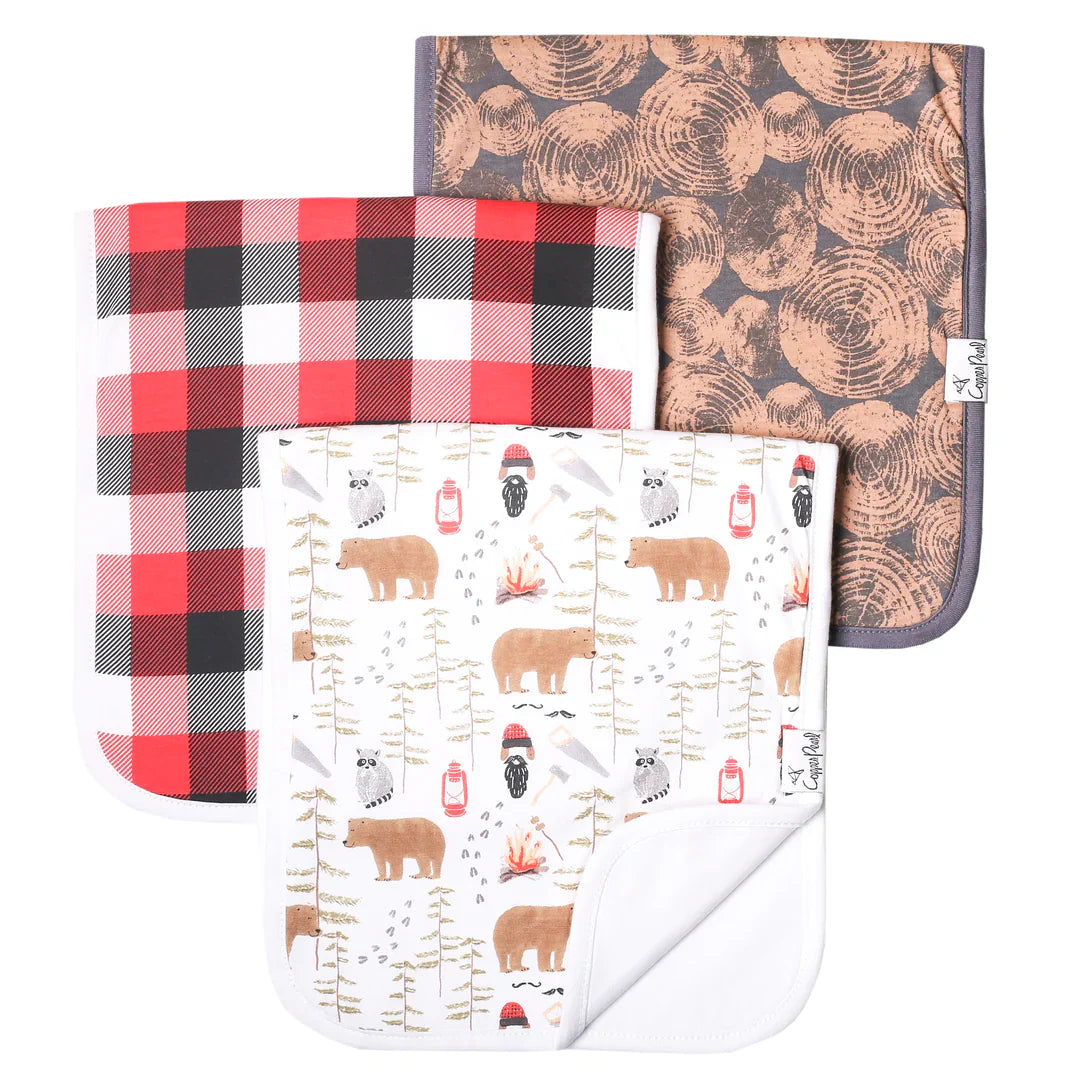 Copper Pearl Burp Cloth Sets (various prints)