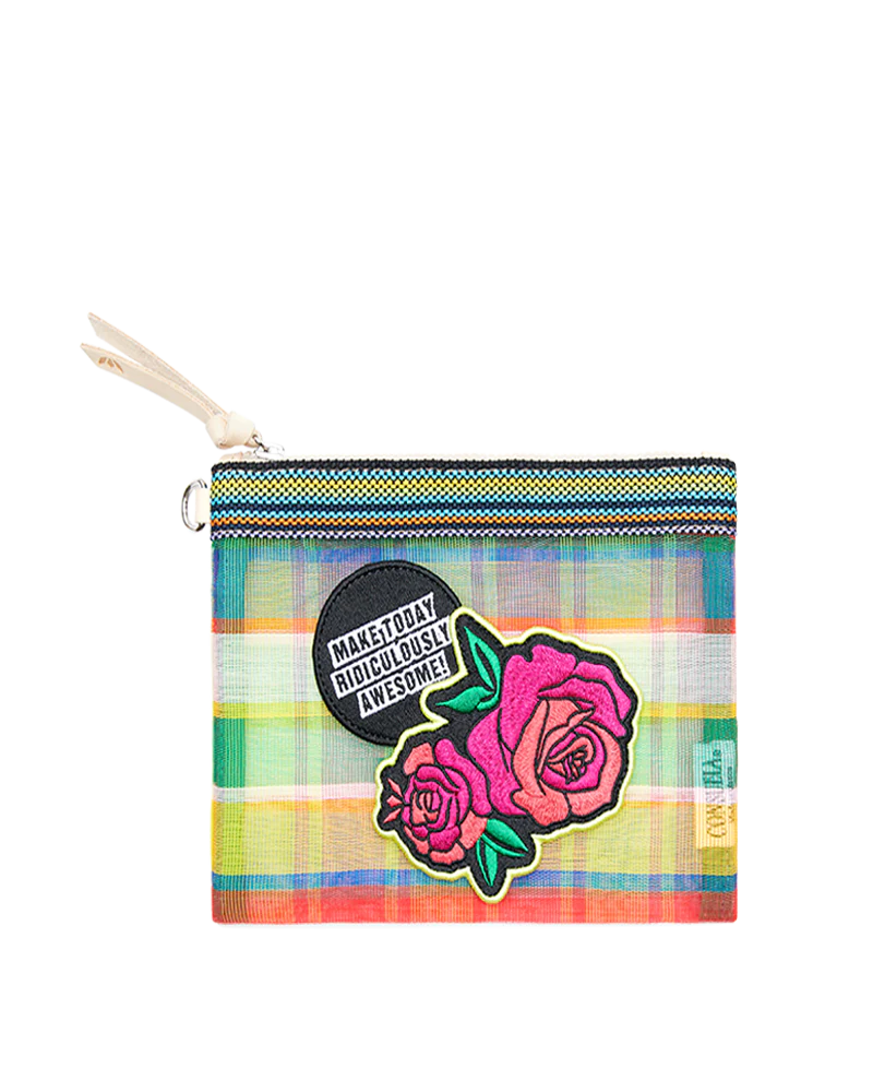 Consuela Mesh Mini Slim Zip Pouch