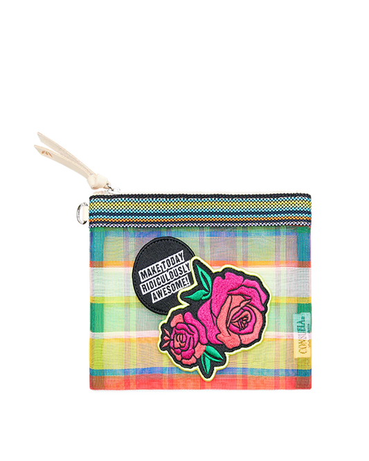 Consuela Mesh Mini Slim Zip Pouch