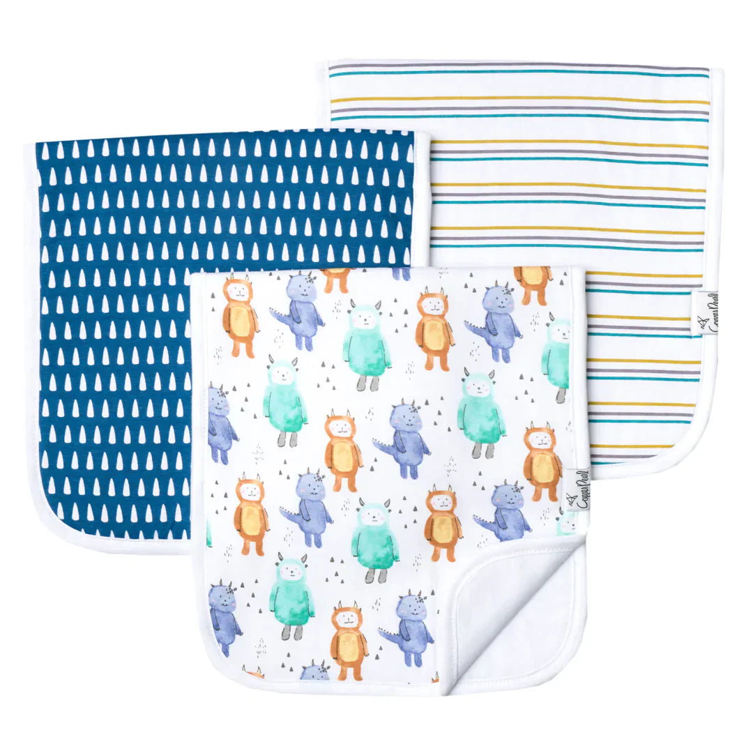 Copper Pearl Burp Cloth Sets (various prints)