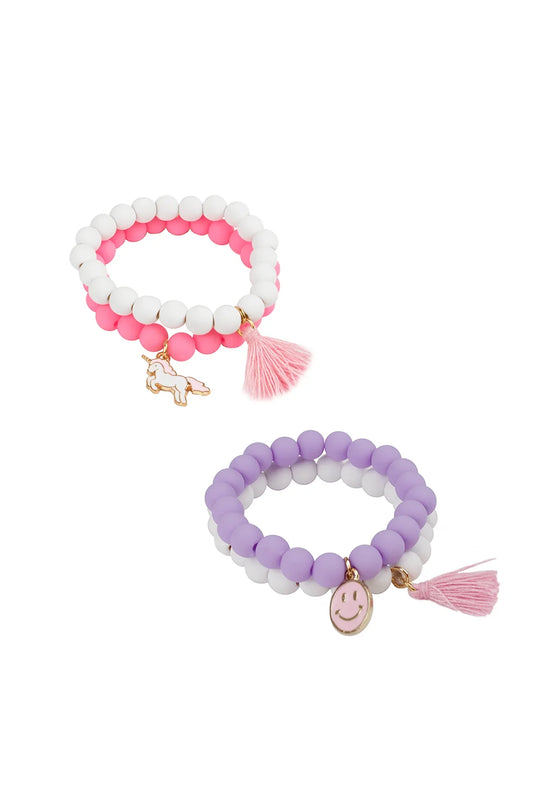 Pretty Pastel Soft Touch Bracelet Set