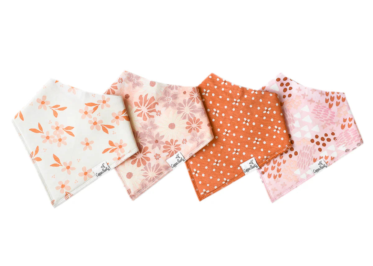 Copper Pearl Bandana Drool Bib Sets (various prints)