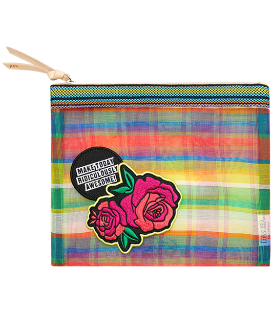 Consuela Mesh Slim Zip Pouch